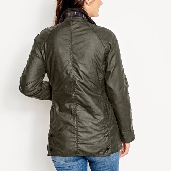 Barbour Classic Beadnell Wax Jacket US2 UK6 Olive - Picture 13 of 13